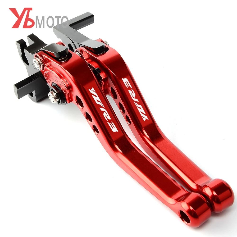 Motorcycle CNC Adjustable Short Brake Clutch Levers For YAMAHA R3 YZF-R3 MT03 MT-03 2015 2016 2017 2018    2022 2023