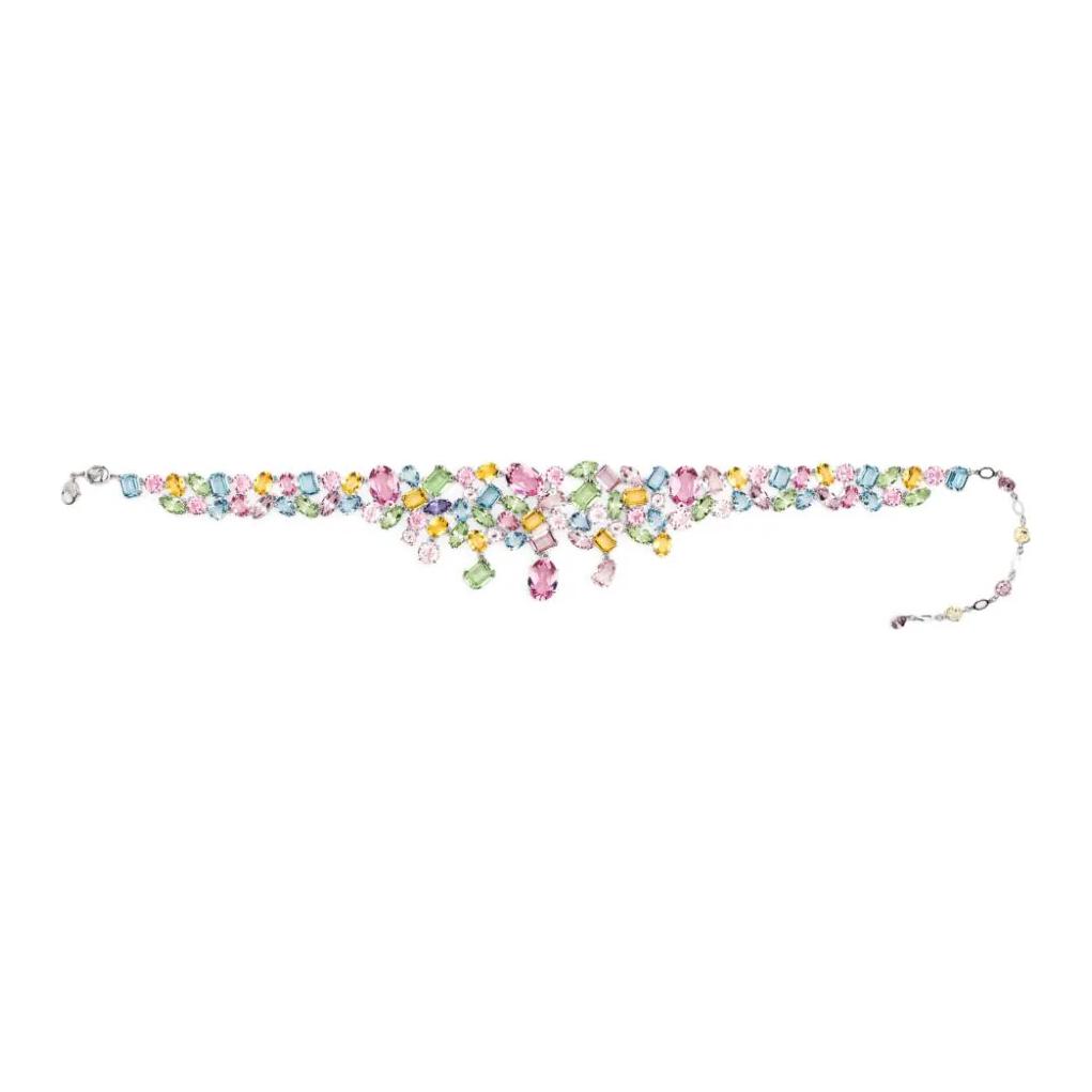 

Swarovski Gema Pattern Design Brass Necklace Women necklace Colorful 5692418 Box+Shopping Bag (Random Color)
