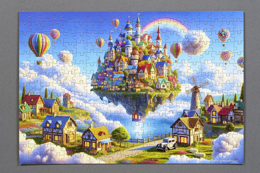 In Beverly Jigsaw Floating Town In the Sky X 38 [Made Japan] 300-piece Puzzle (26 Cm) 300-150
