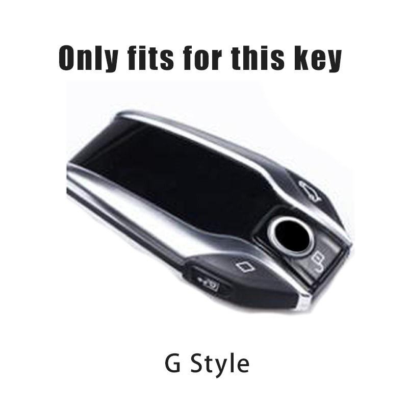 rztbk6 Leather Car Remote Key Case Fob Cover For BMW 5 7 series G11 G12 G30 G31 G32 i8 I12 I15 G01 X3 G02 X4 G05 X5 G07 X7 Accessories