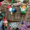 3PCS Flower Pots Ornaments Cartoon Gnome Resin Figurines Decoration Gift Flower Pots Decors for Home School Office