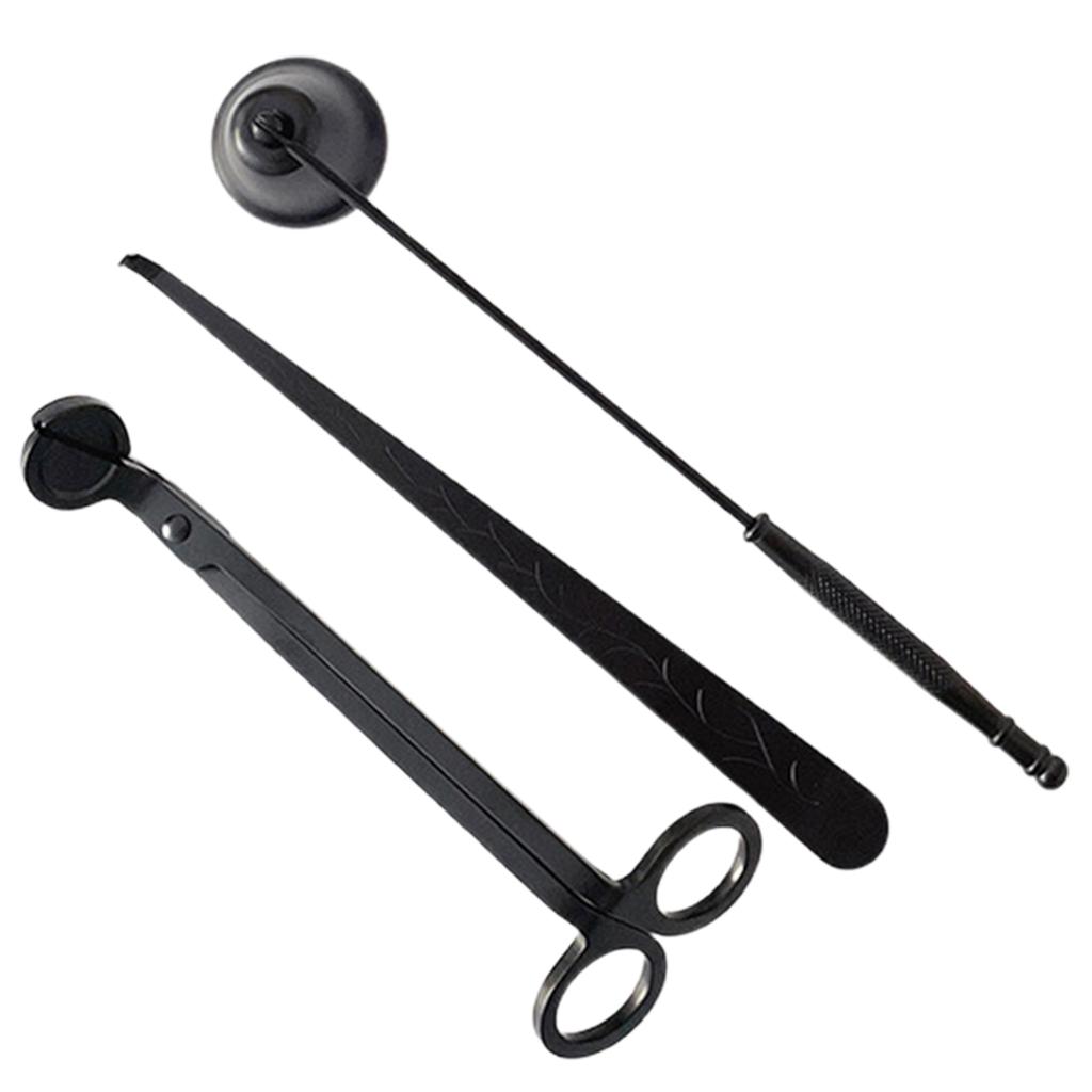 3PCS Candle Wick Trimmer Set Candle Extinguishing Device Stainless Steel Scissors Hooks Candle Accessories Home Care Candle Tool