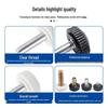 Hand-Twist Knurled Knob with Rubber Head for Easy Adjustment
