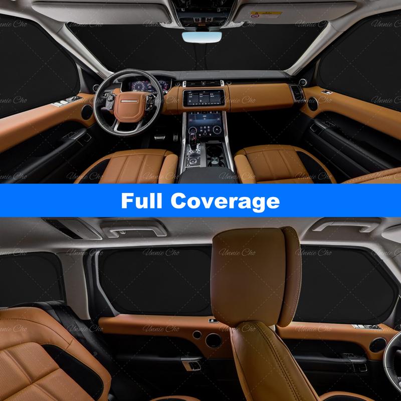 Fit for Range Rover Sport L494 Accessories 2014- 8PCS Windshield Sunshade Kit Foldable Sun Visor Privacy Protection