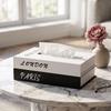 Luxury Book Style Tissue Box Ornaments Napkin Holder Case Organizer Paper Box  Home Decoration