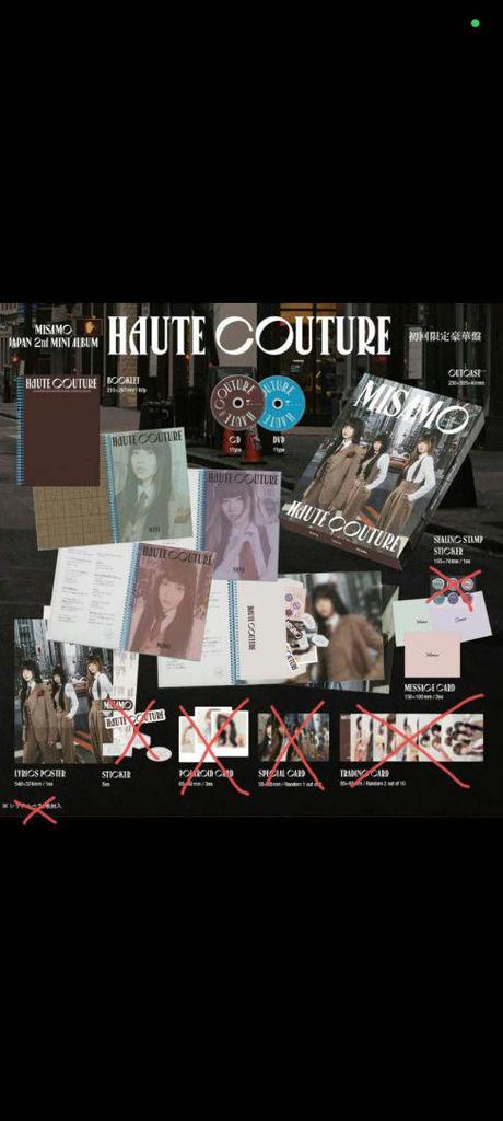 [USED] TWICE MISAMO HAUTE COUTURE First Press Limited Edition