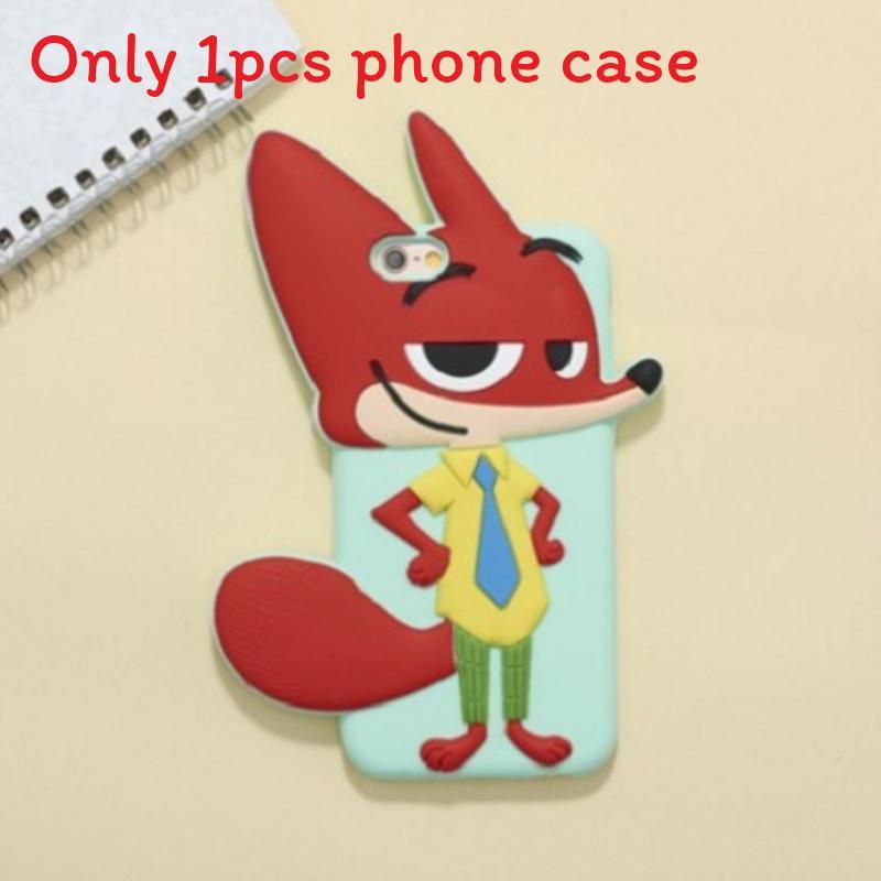 For Iphone 5 5s 6 6plus Zootopia Judy Hopps Nick Wilde Silicone Mobile Cover With Shockproof Features For Teen Gift