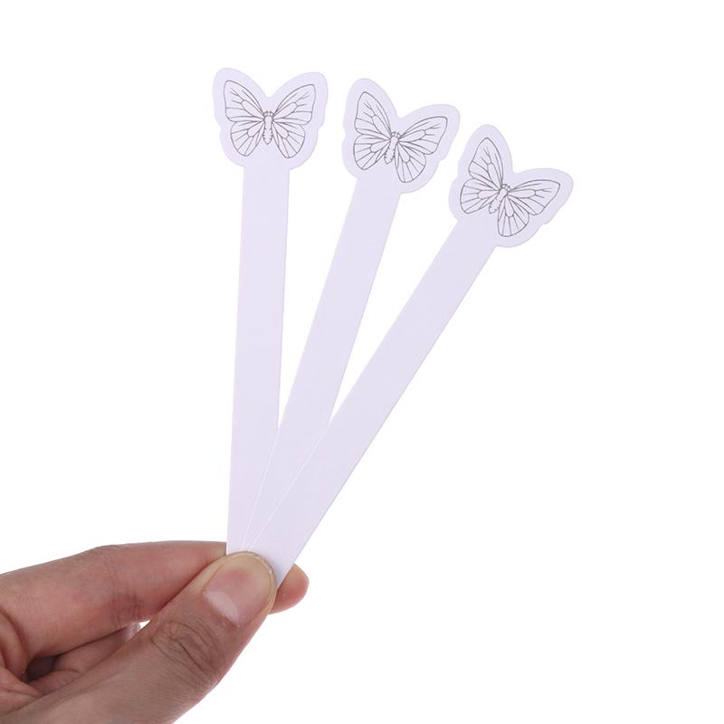 100 Pcs Aromatherapy Fragrance Perfume Essential Oils Test Paper Strips Butterfly Pattern Perfume Test Paper 115*10Mm