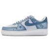 Air Force 1 Low Top Skateboard Shoes Men's White Blue Pink CW2288-111(Team80-)