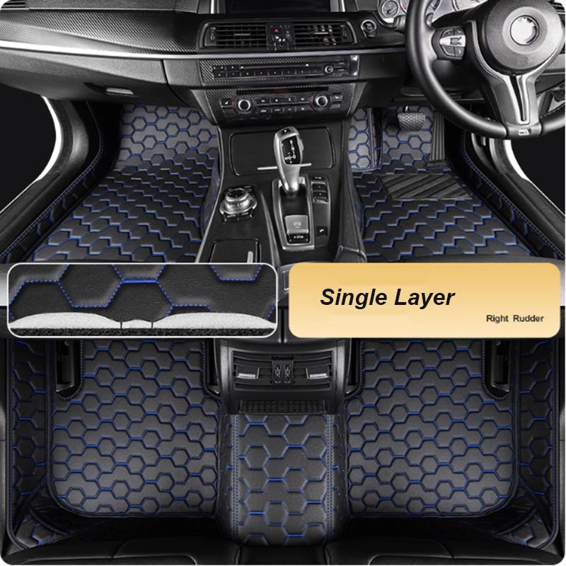 5D Leather Waterproof Custom Car Floor Mats For BMW 7er E65 F01 F02 F03 F04 G11 G12 Auto Carpets Foot Coche Accessorie Liners