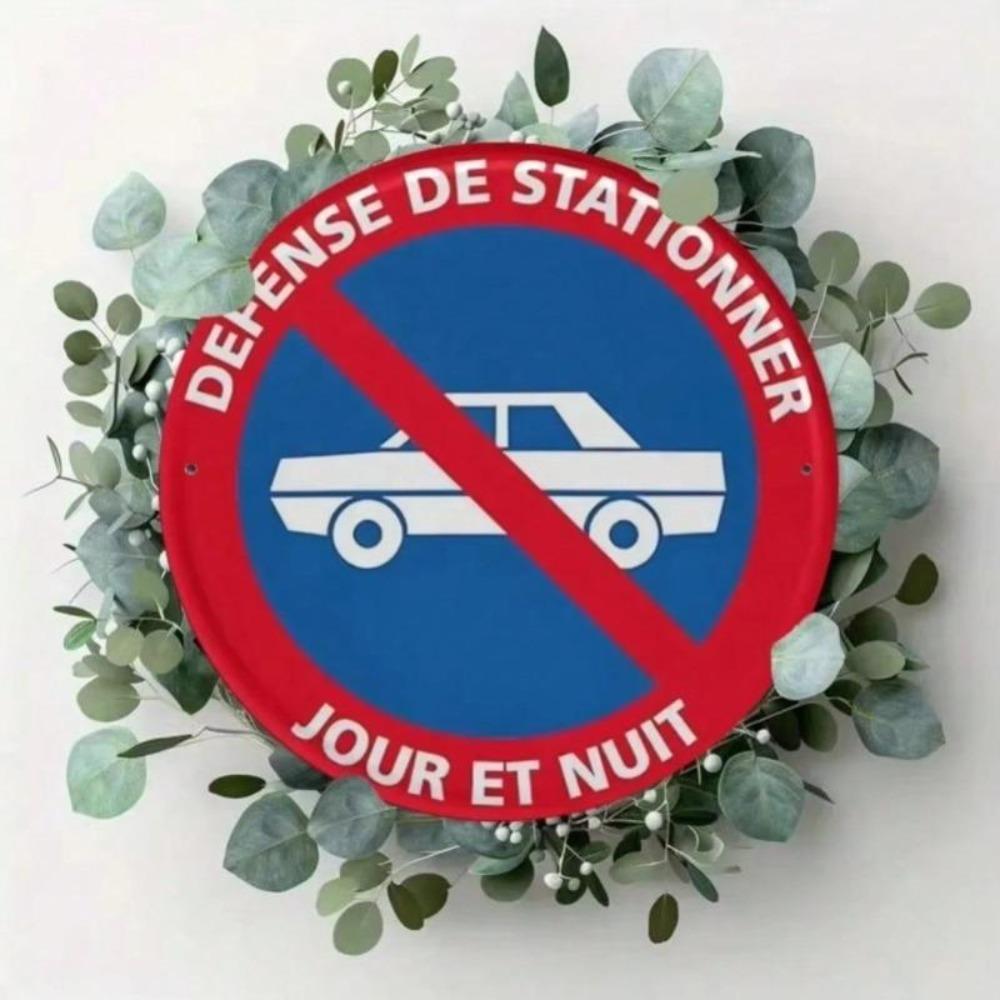 Vintage Metal Sign "No Parking Day And Night" Wall Decor for Home Bar Farmhouse