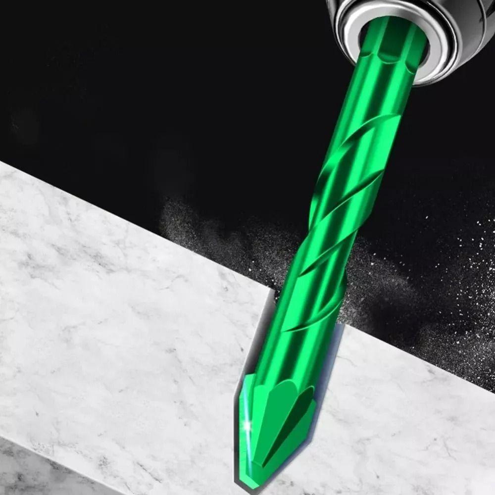 2Pcs High Hardness Triangle Drill Bit Precision Tile Drill Bit Multifunction Hole Drill Bit