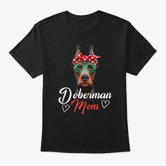 

Забавная футболка унисекс «Доберман Mom Dog Lover»
