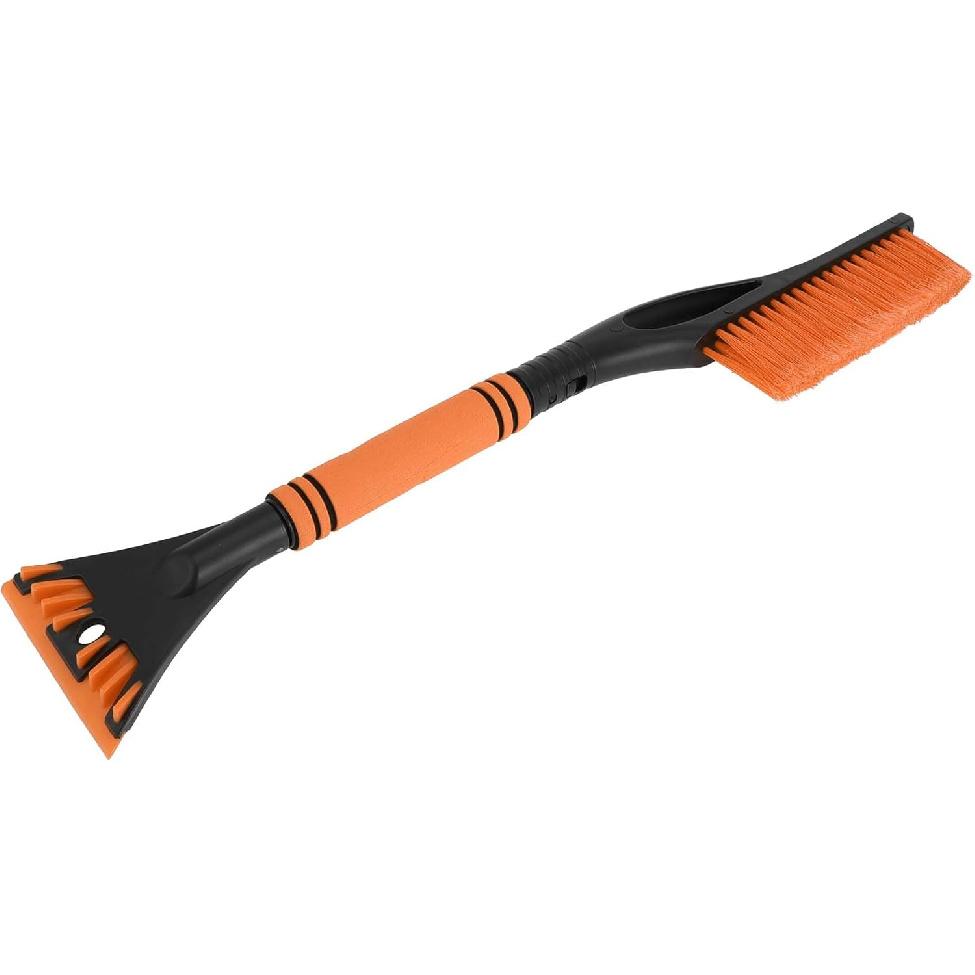 1pc 60x11cm Universal Car Ice Scraper Brush with Broom - SUV Snow Frost Remover for Car Truck RV Windscreen Side Window Anti Crash - Plastic Blue