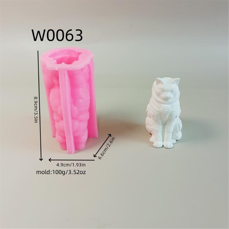 Cats Astronaut Molds Silicone Mould Ornament Molds Handmade Candle Molds Soap Molds Casting Molds for Home Decoration
