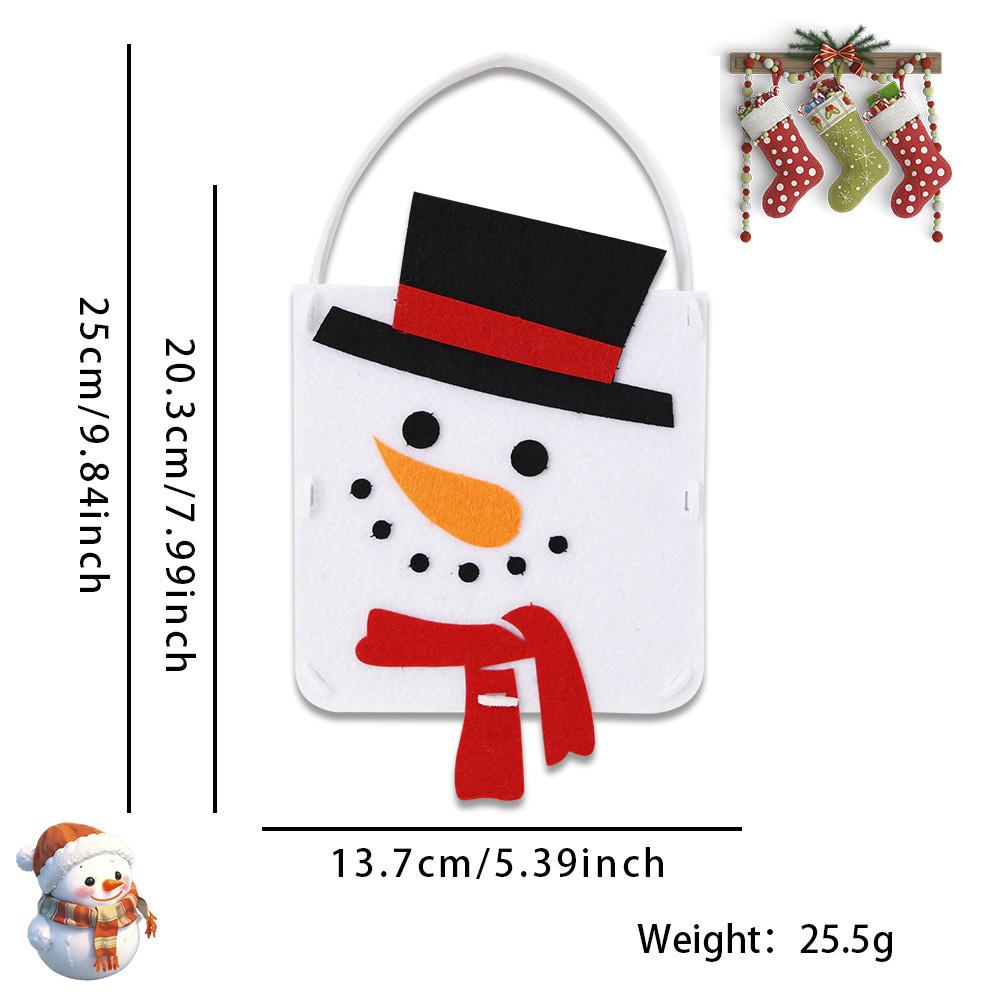 Whimsical Christmas Character Handheld Bags Perfect For Kids Candy Gifts And