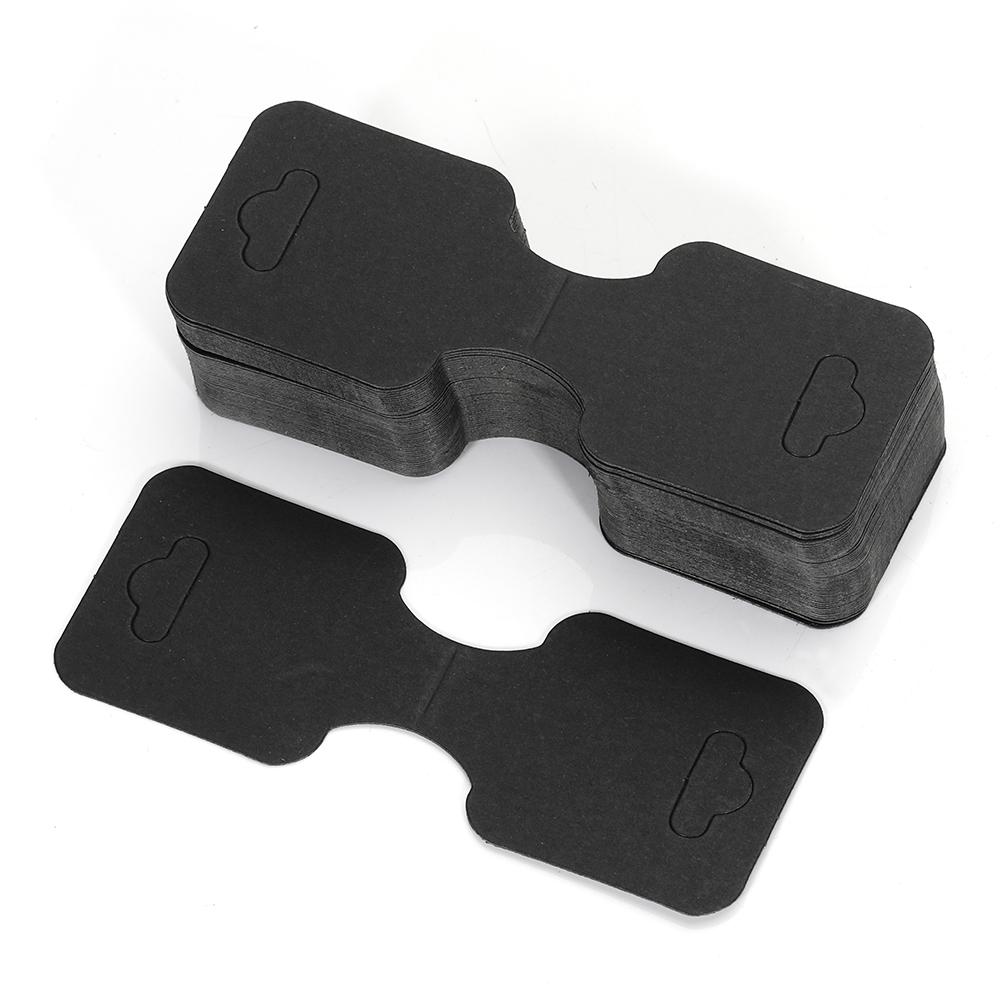 50pcs 3.5x9cm Kraft Paper Jewelry Display Cards Earring Necklace Showcase Cards Handmade Jewelry Packaging Hanging Display Cards