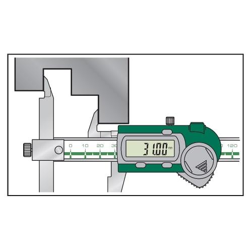 Niigata Seiki SK Digital Caliper, Offset Type, 150mm, GDCS-150F