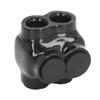 2 Port Insulated Connector 3/16 Hex Screw Dual Entry Multi Splice Connector for 1/0‑14 Copper 1/0‑4