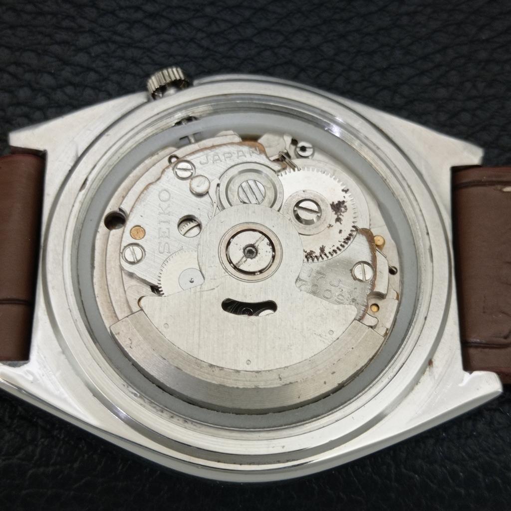 VINTAGE SEIKO 5 AUTOMATIC 7009A JAPAN MENS PEACH COLOR DIAL WATCH a709120-1