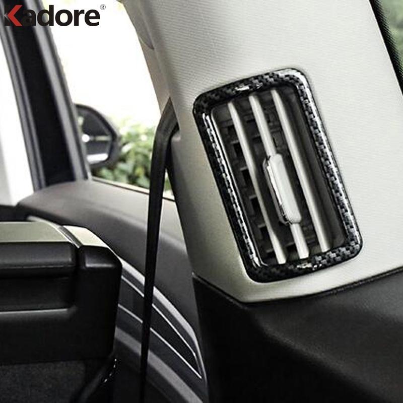 Car Rear Pillar Air Condition Vent Outlet Cover Trim For Volkswagen VW Teramont Atlas 2017- Matte Interior Accessories