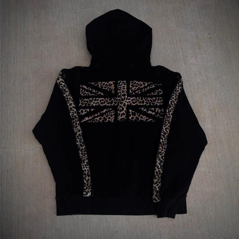 European and American Y2K retro trend personalized printed zipper hoodie