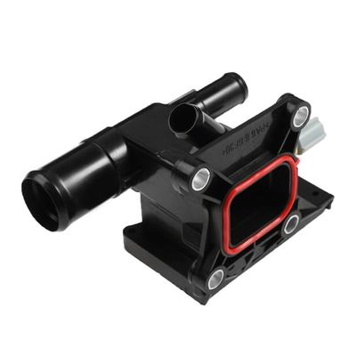 Black Engine Coolant Water Outlet With Sensor Water Outlet And Sensor With Gasket Thermostat