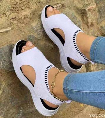 Fashion Women's Sandals Summer Wedges Footwear Platform Sandals Women Female Comfort Slip On Peep Toe Ladies Sandals Zapatillas Mujer