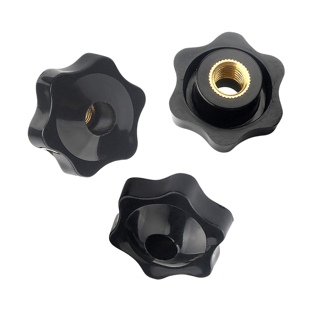

Xiedeai Star Knob Handle - M5 M6 M8 M10 Plastic Head Star Clamp Nuts M5-32(10Pcs) чорний