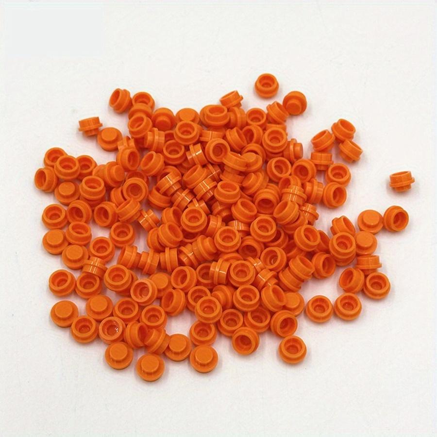 100pcs DIY Building Blocks 1x1 Round Plate Pixel Art Kit Brick Bulk Compatible 4073 Anime Figure Enlighten Gift for Children