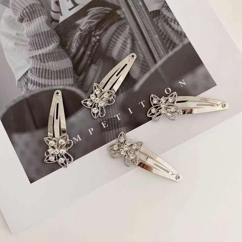Shiny Butterfly Clips Hairpins Party Girls Women Hair Clip Pin Barrettes Accessories Hairgrips Headdress Headwear