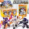 New Blokees Transformation Defender Version Blind Box Rodimus Prime Hot Rod Grimlock Dinobots Blitzwing Action Figures Gifts 4 Poseable Articulated