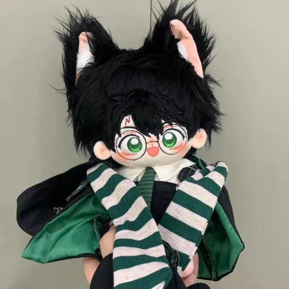 20cm Anime Wizard Kawaii Cat Cosplay Cotton Doll Body With Skeleton Cartoon DIY Change Suit Soft Plushies Toy Fans Gifts