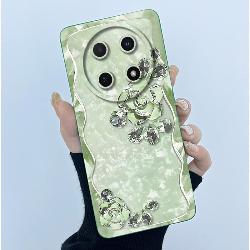 For Huawei Nova 12i Case 12 i Silicone Protective Cover Fashion Simplicity flower Funda for Huawei Nova 13i Nova12i Coque Capa