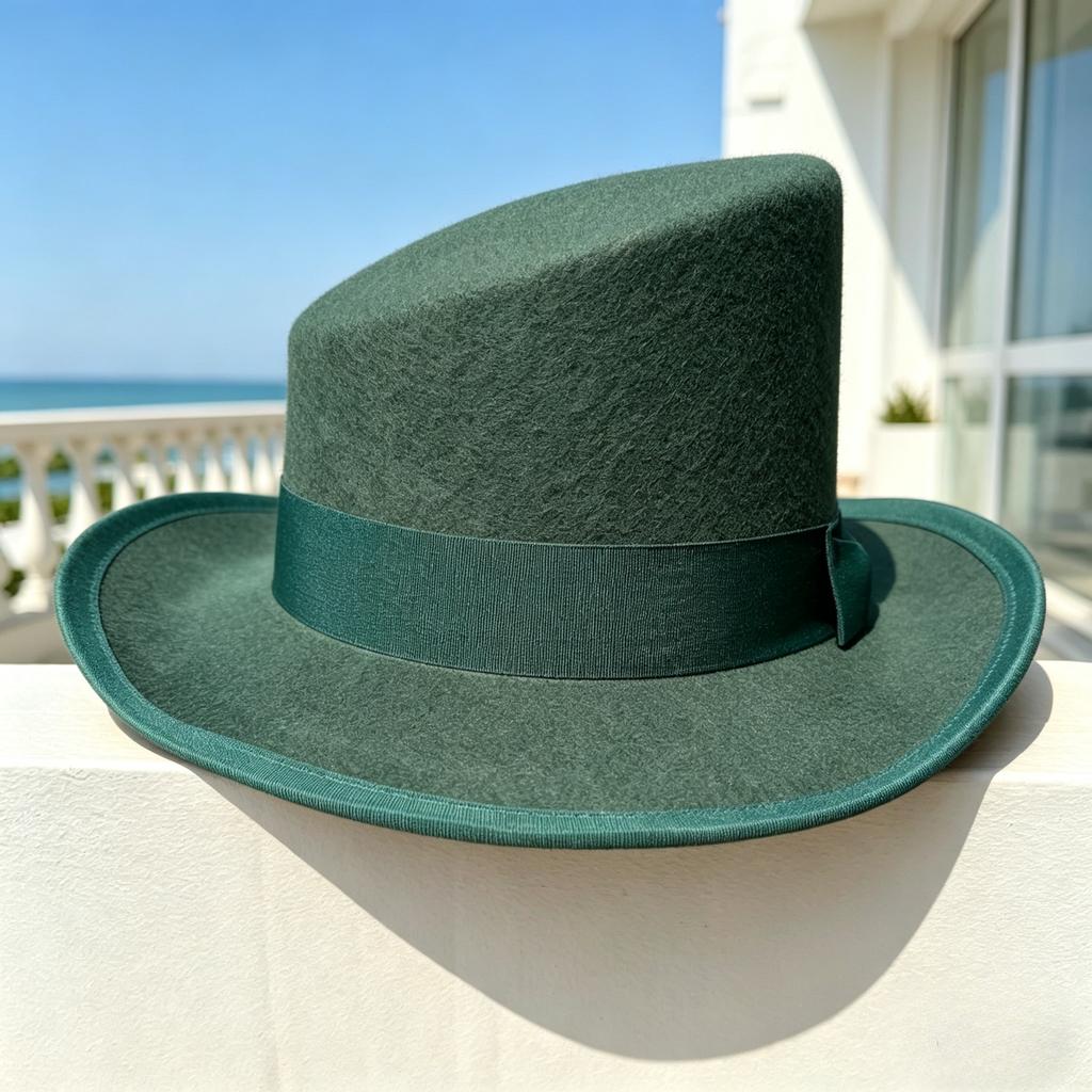 Neuer 100% Woll-Op Fedora Hut Magier Kaffee Steampunk Cosplay Punk Party Hüte Dropshipping Mode Schräges Oberteil Fischerhut
