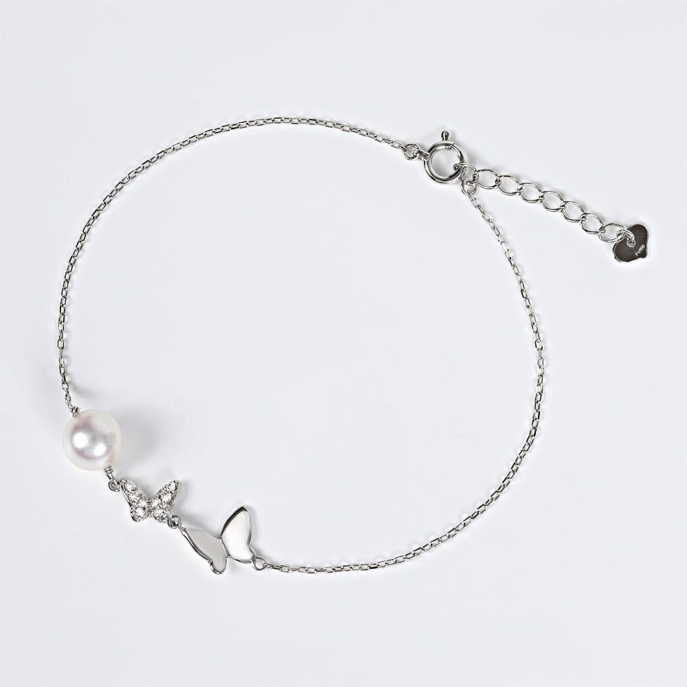 Euphoria Pearl Bracelet in Platinum for Women [Gift Wrapped]
