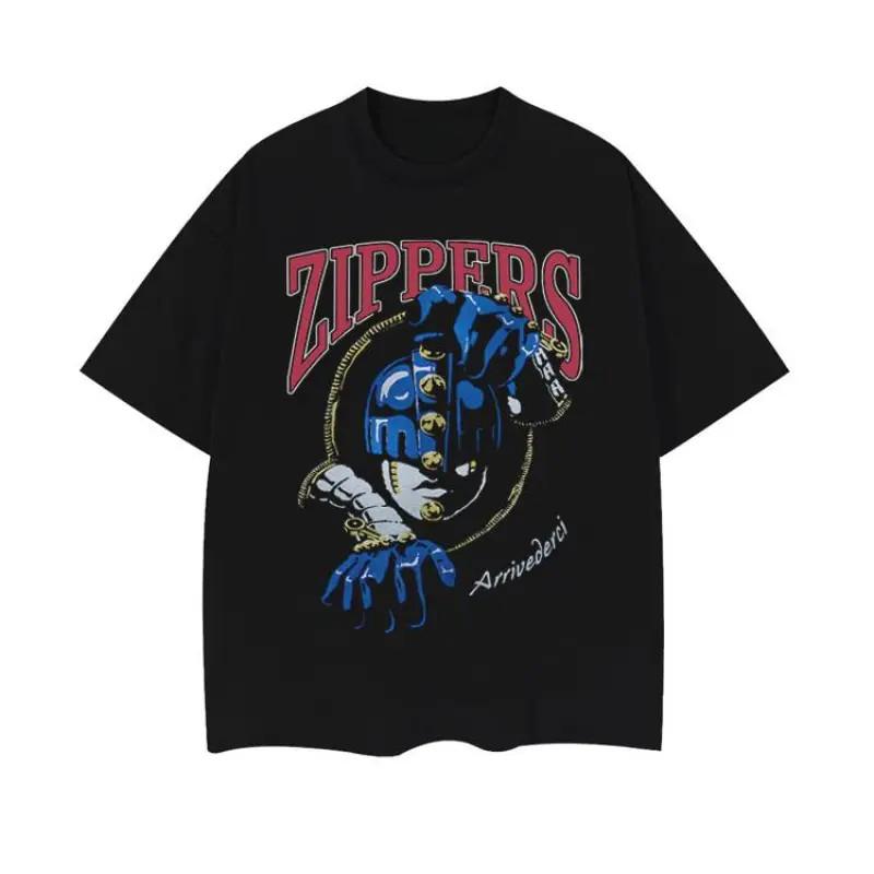 JoJo's Bizarre Adventure "Sticky Fingers" Heavyweight Vintage Tee OVERSIZED Anim