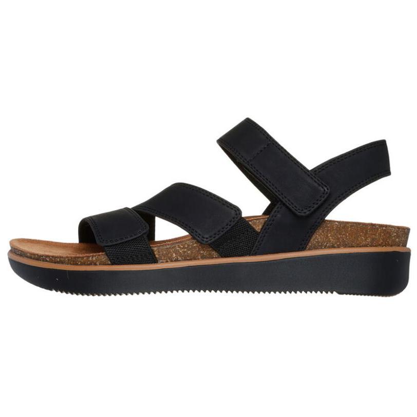Skechers Lifted Comfort Stylish Beach Sandals Women sandals Black 163252-BLK 37
