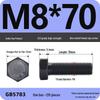 Black High-Strength Grade 8.8 Hex Bolt Screw Set (M4-M12)