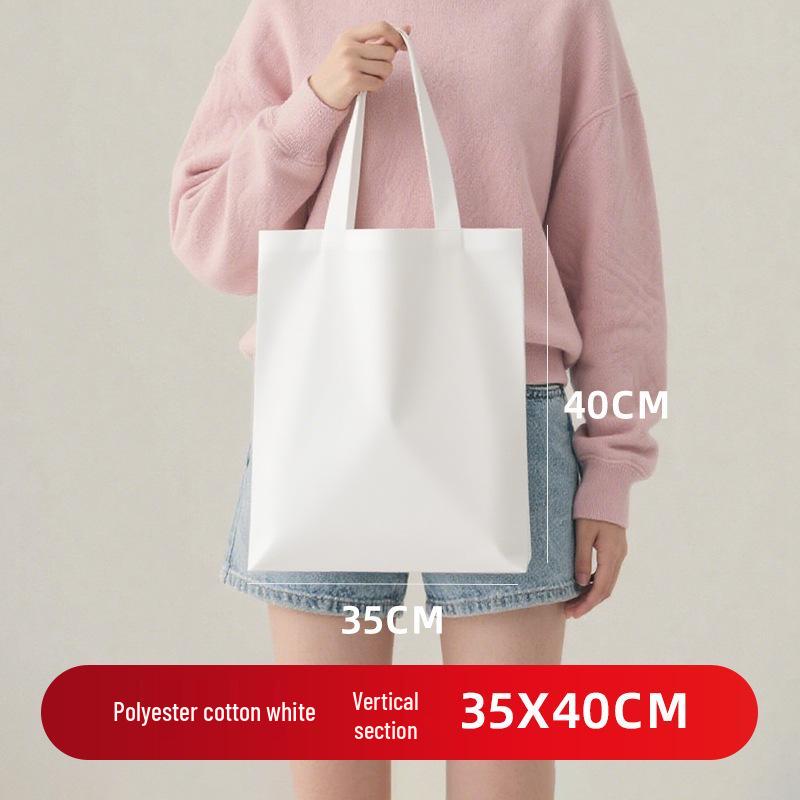 Custom Eco-friendly Cotton Canvas Shoulder Bag with Logo – DIY Blank Handbag