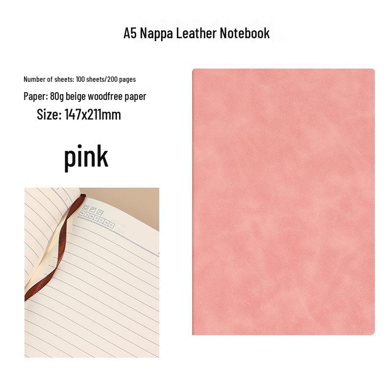 A5 PU Leather Business Office Notebook with Daolin Paper