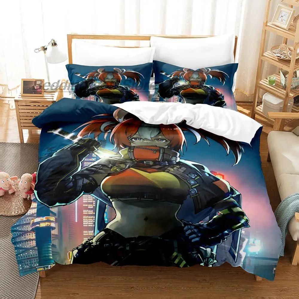 Comfortable Anime Print Bedding Set With Duvet Cover And Pillowcases Single Twin Full Queen King Sizes For All Ages