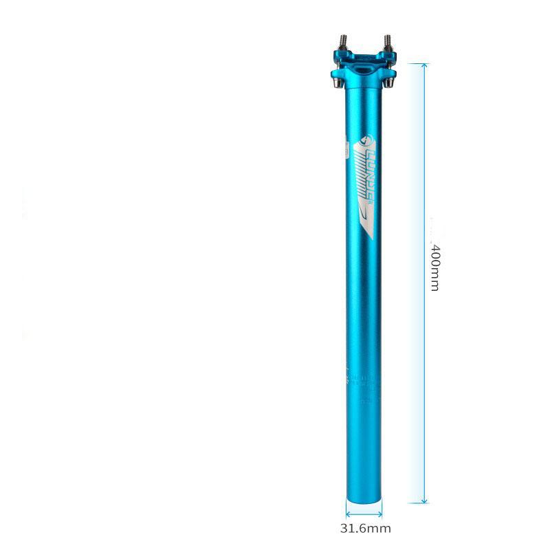 Mountain Bike Seat Tube 27.2/30.9/31.6*400mm Road Bicycle Aluminum Alloy Extended Double Nail Bicycle Seatpost Bike Parts