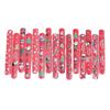 100Pcs Holiday Slap Wristbands for Christmas Snap Bands for Wrist Decoration Stylish Pat Rings Party Accessories