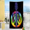 Love Peace Beach Towel Super Soft & Absorbent Comfortable Lightweight Suitable for Swimming, Gym, Camping, Yoga Vacation