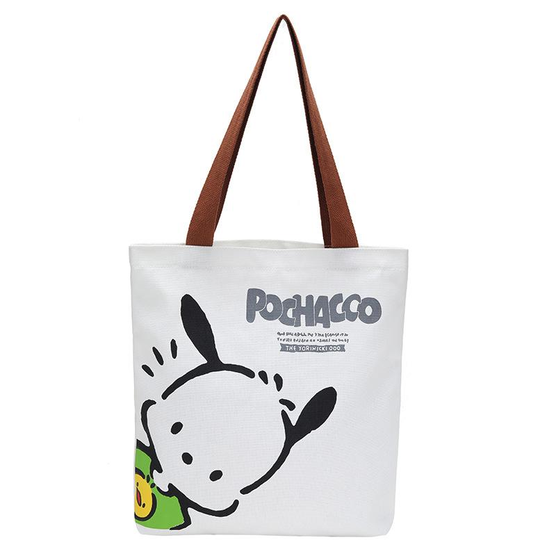 Canvas Bag Women's High-value Niche Cartoon Shoulder Bag Going Out Large-capacity Book Bag