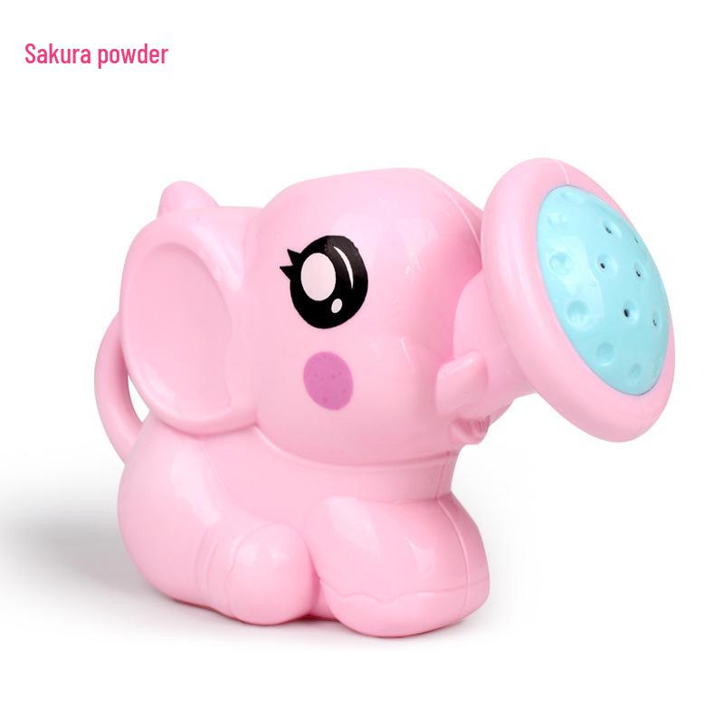 Little Elephant Baby Bath Toys with Shower Head & Yellow Duck Watering Can