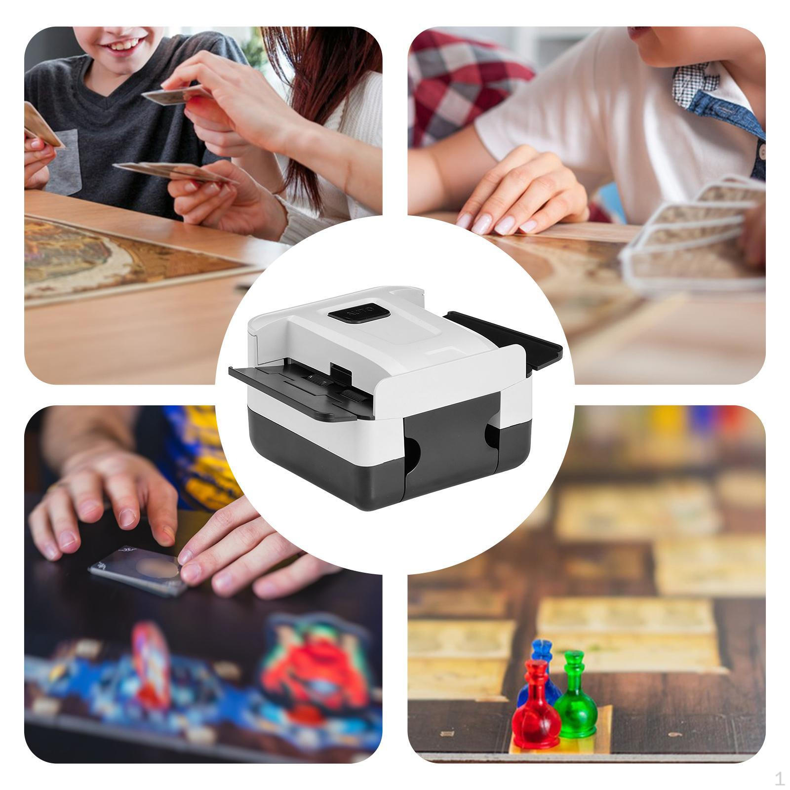 

Автоматическая машинка для тасования карт, электрическая, малошумная, для настольных игр чёрный