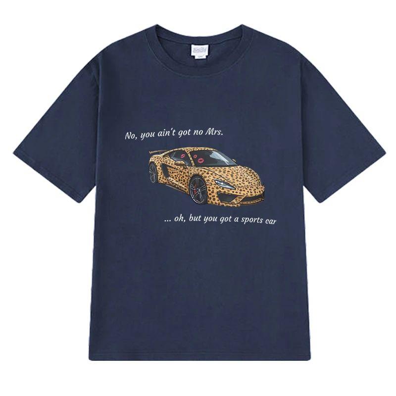 2025 Summer Fashion Tate McRae Sports Car Lyrics Graphic T Shirts Unisex Oversized Short Sleeve T-shirt  Cotton Round Neck Tops