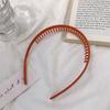 Fashion Simple Hairband Women Morandi Color Hair Comb Belt Press Hair with Teeth Non-Slip Headband Girls Hair Accessories